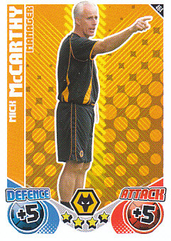 Mick McCarthy Wolverhampton Wanderers 2010/11 Topps Match Attax Manager #464